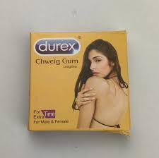 Durex Chewing Gum & Bubblegum Longtime Mint Flavoured for Male & Female